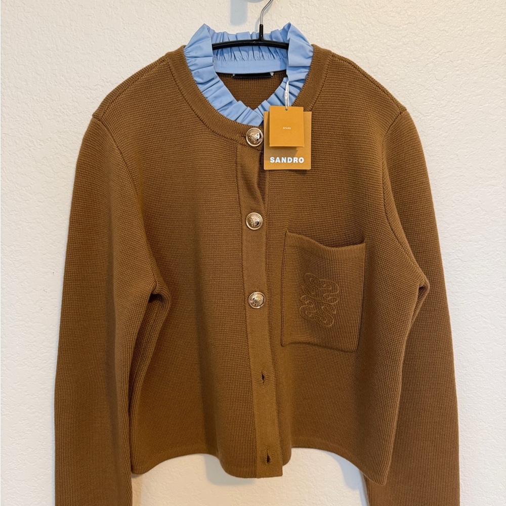 Sandro cardigan with Removable Collar